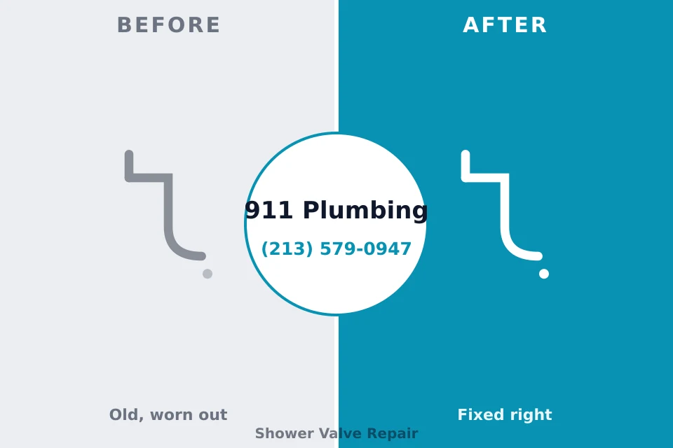 Before and after: plumbing company Booneville, MS